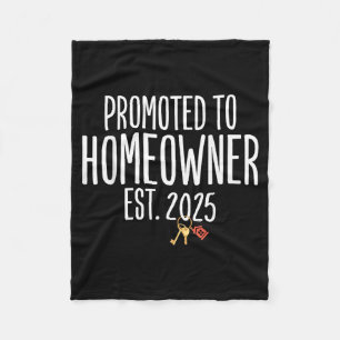 New Homeowner 2025 Housewarming First Time Home Bu Fleece Blanket