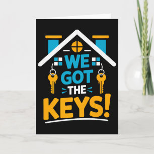 New Homeowner Housewarming Party Matching We Got T Card