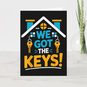 New Homeowner Housewarming Party Matching We Got T Card