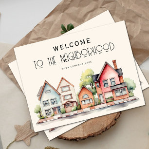 New Homeowner Welcome to the Neighbourhood Postcard