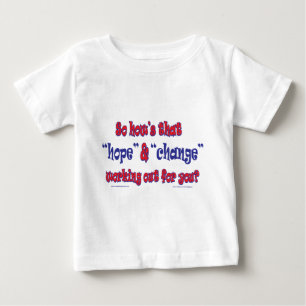NEW-HOPE-AND-CHANGE-Funky Script Baby T-Shirt