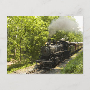 New Hope Steam Engine Number 40 Postcard