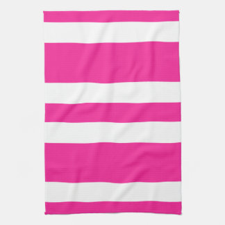 New Hot Pink & White Stripe Kitchen Towel Gift