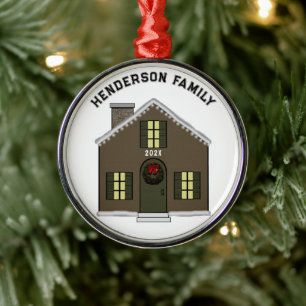 New House 2026 Keepsake Metal Ornament
