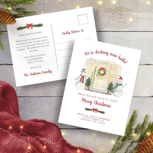 New House Announcement Holiday Postcard (New House Announcement Holiday Postcard
)
