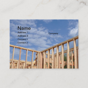 new house construction business card