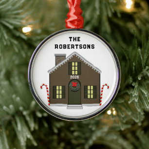 New House Metal Tree Decoration