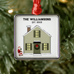 New House Metal Tree Decoration
