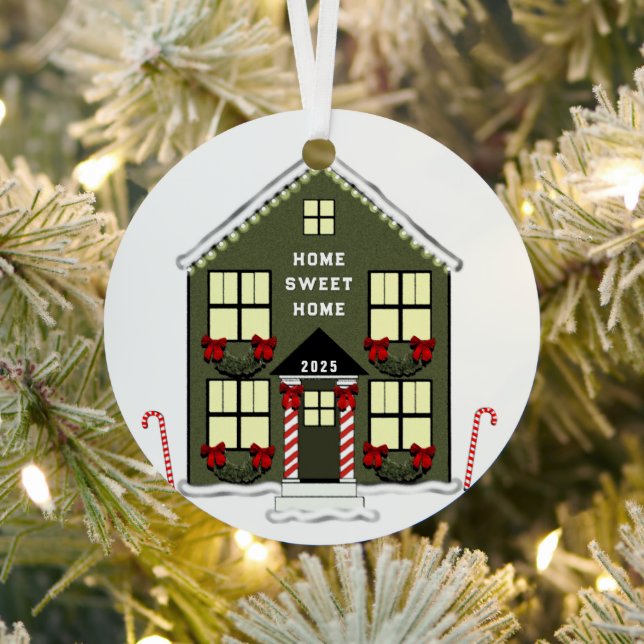 New House Metal Tree Decoration (Insitu)
