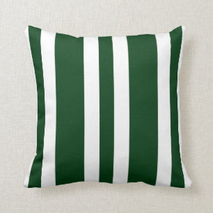 New Hunter Green & White Stripe Couch Pillow Gift