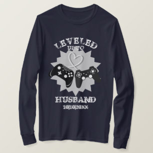 New Husband Funny Personalised Gamer T-Shirt