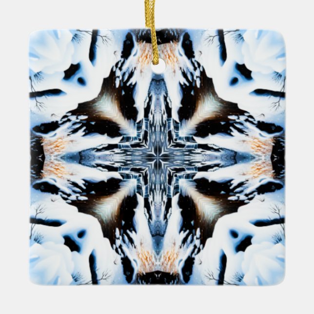 New Ice Art Ceramic Ornament (Front)