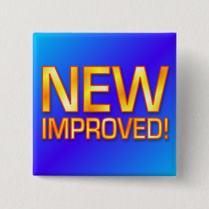 New Improved 15 Cm Square Badge