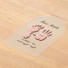 New Infant-hand n footprint Acrylic Invitations