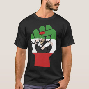 New Iranian Flag w Girl Female Fist Support Women T-Shirt
