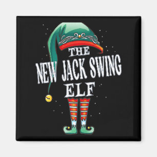 New Jack Swing Elf Christmas Group Xmas Pajama Par Magnet