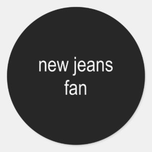 New Jeans Newjeans Fan Minimalist Cute Tee Classic Round Sticker
