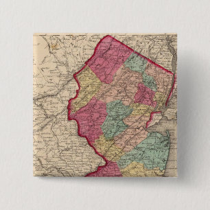 New Jersey 15 Cm Square Badge