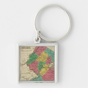 New Jersey 3 Key Ring