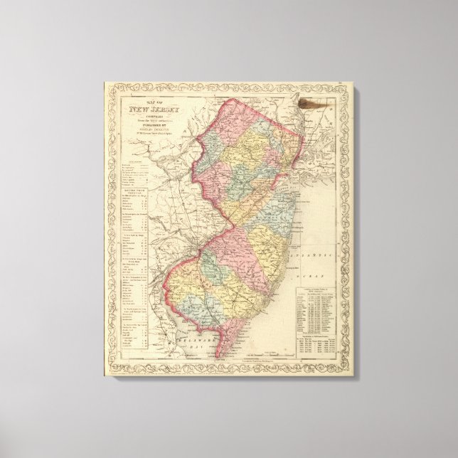 New Jersey 4 Canvas Print (Front)