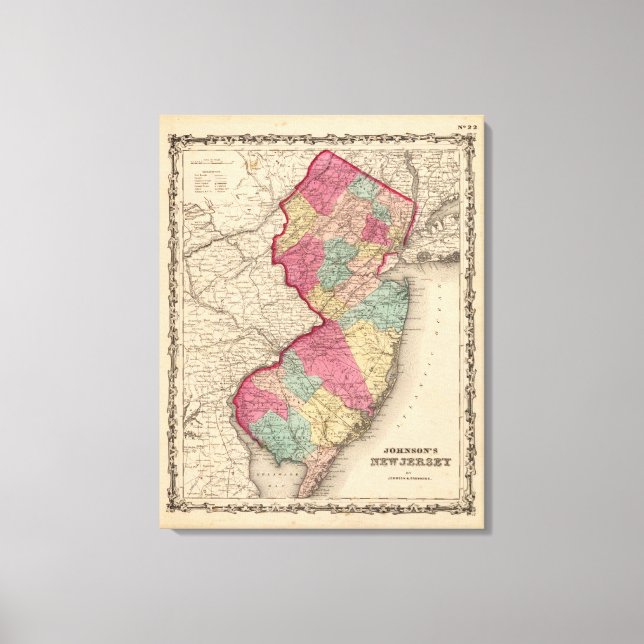 New Jersey 5 Canvas Print (Front)