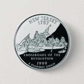 New Jersey 6 Cm Round Badge