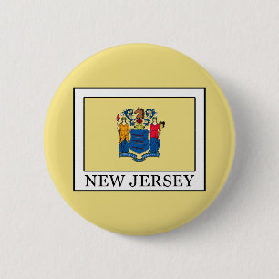 New Jersey 6 Cm Round Badge