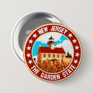 New Jersey                                         7.5 Cm Round Badge