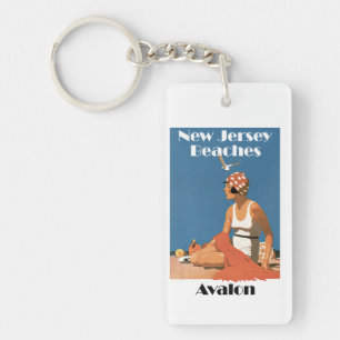 New Jersey Beaches ~ Avalon Key Ring