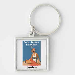 New Jersey Beaches ~ Avalon Key Ring