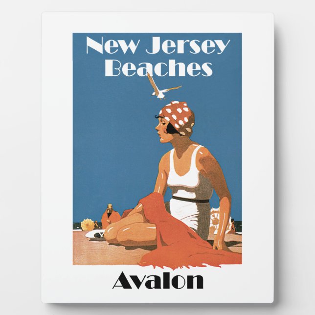 New Jersey Beaches ~ Avalon Plaque (Front)