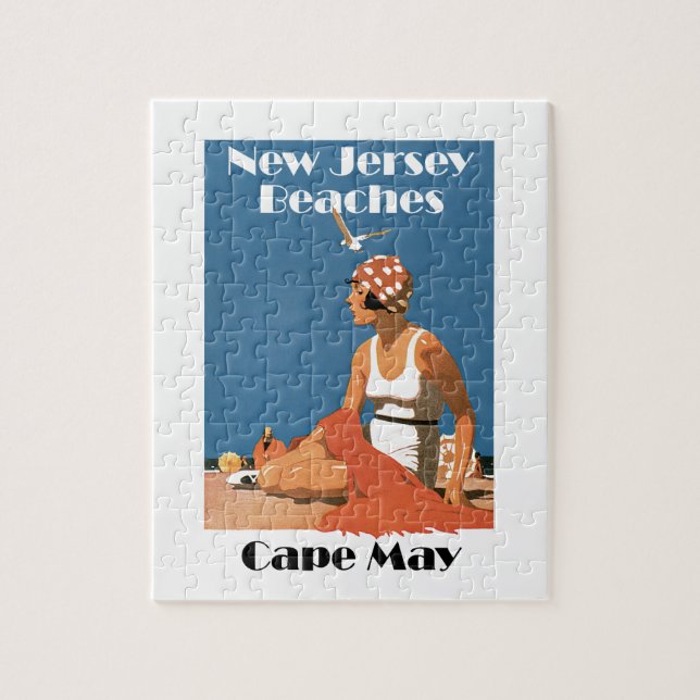 New Jersey Beaches ~ Cape May Jigsaw Puzzle (Vertical)