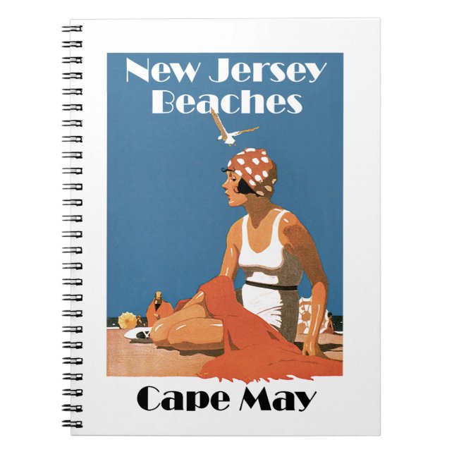 New Jersey Beaches ~ Cape May Spiral Notebook (Front)
