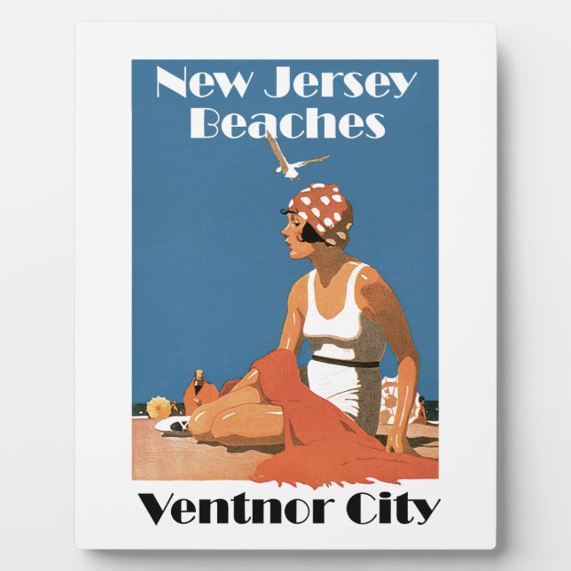 New Jersey Beaches ~ Ventnor City Plaque (Front)
