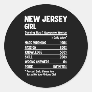New Jersey Classic Round Sticker