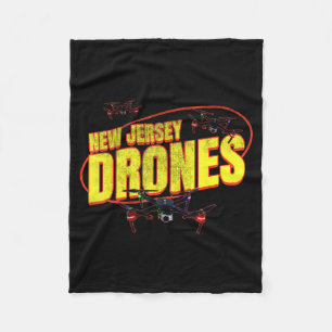 New Jersey Drones Funny Mystery Drones In New Jers Fleece Blanket