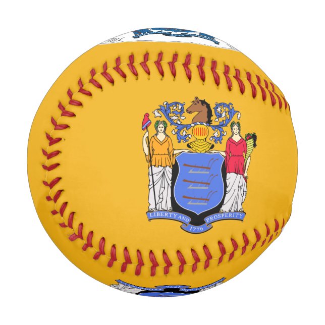 New Jersey flag Baseball (Front Left)