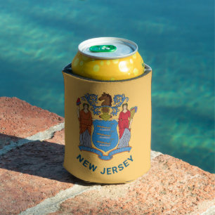 New Jersey Flag Can Cooler
