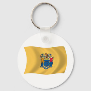 New Jersey Flag Keychain