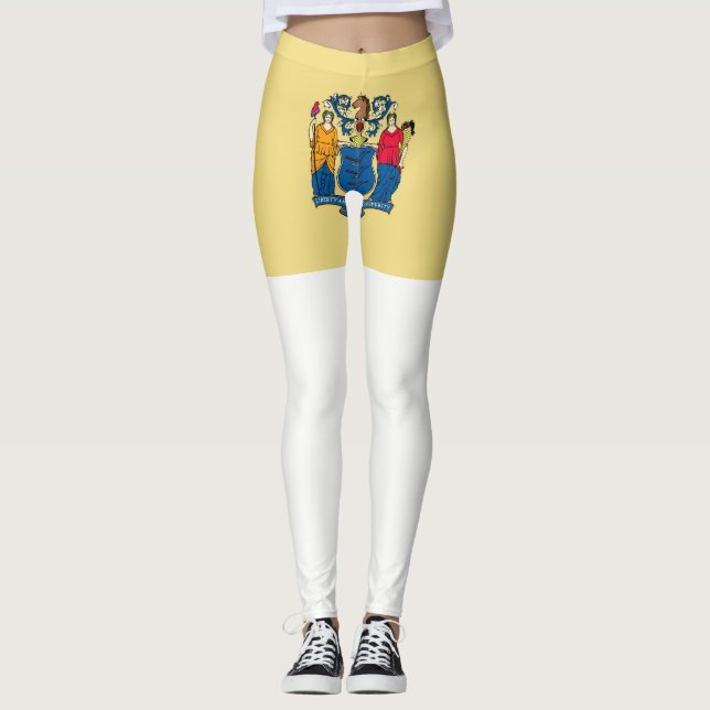 New Jersey flag Leggings (Front)