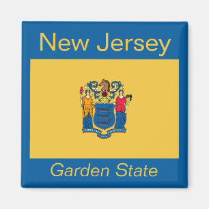 New Jersey Flag Magnet