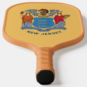 New Jersey Flag Pickleball Paddle