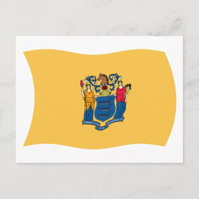 New Jersey Flag Postcard (Front)