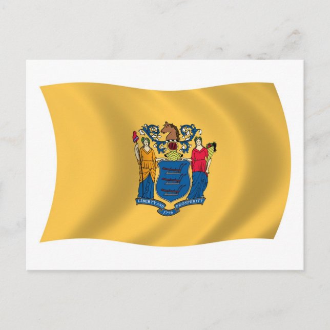 New Jersey Flag Postcard (Front)