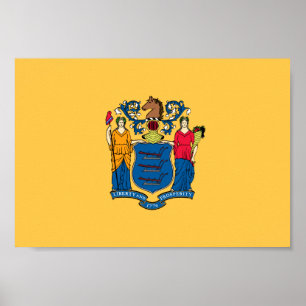 New Jersey Flag Poster