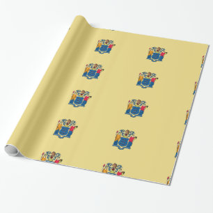 New Jersey flag seal Wrapping Paper