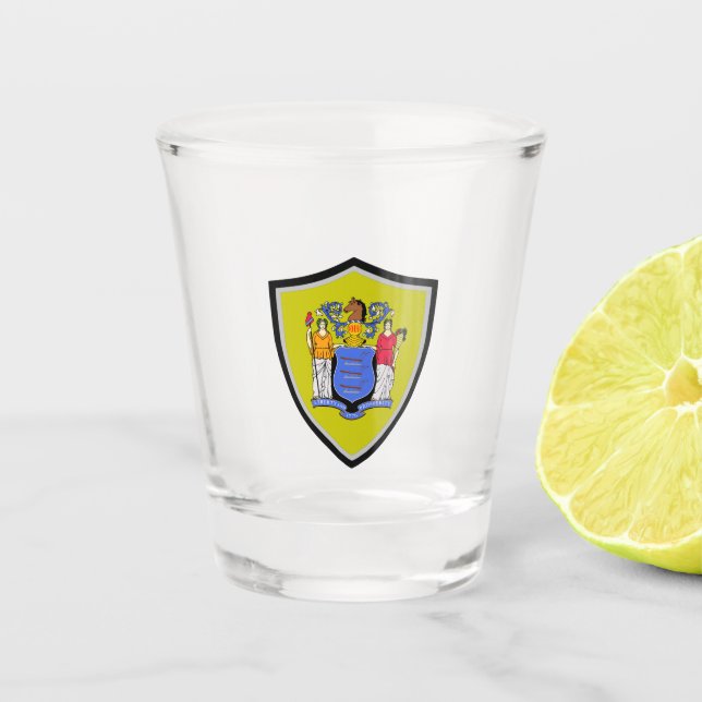 New Jersey flag Shot Glass (Front)