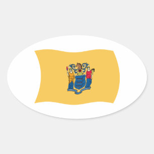 New Jersey Flag Sticker