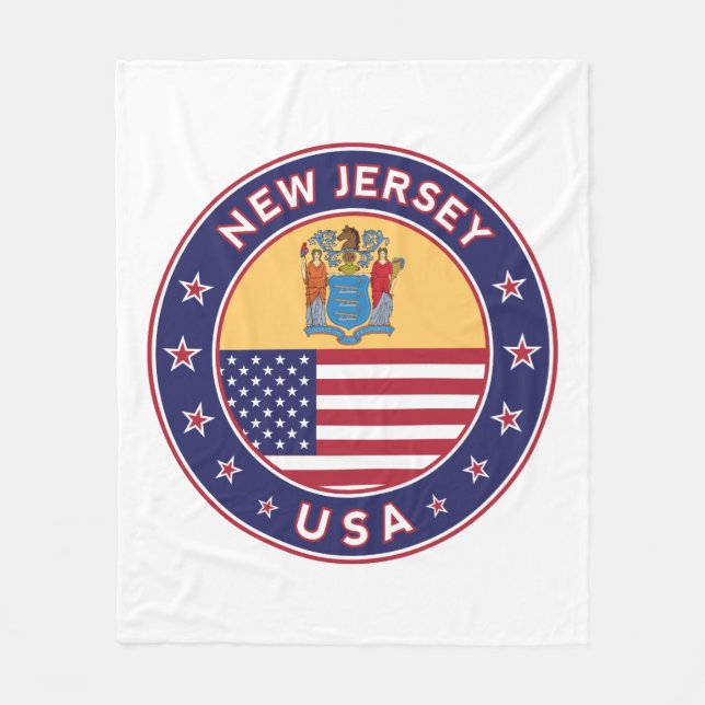 New Jersey Fleece Blanket (Front)