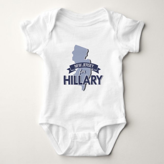NEW JERSEY FOR HILLARY BABY BODYSUIT (Front)
